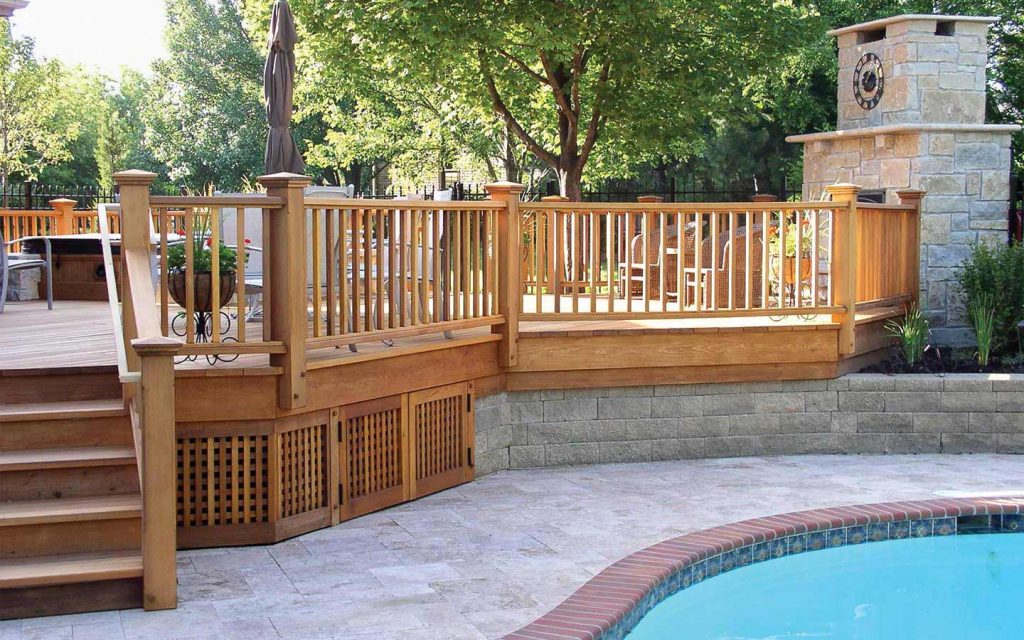 staining decks